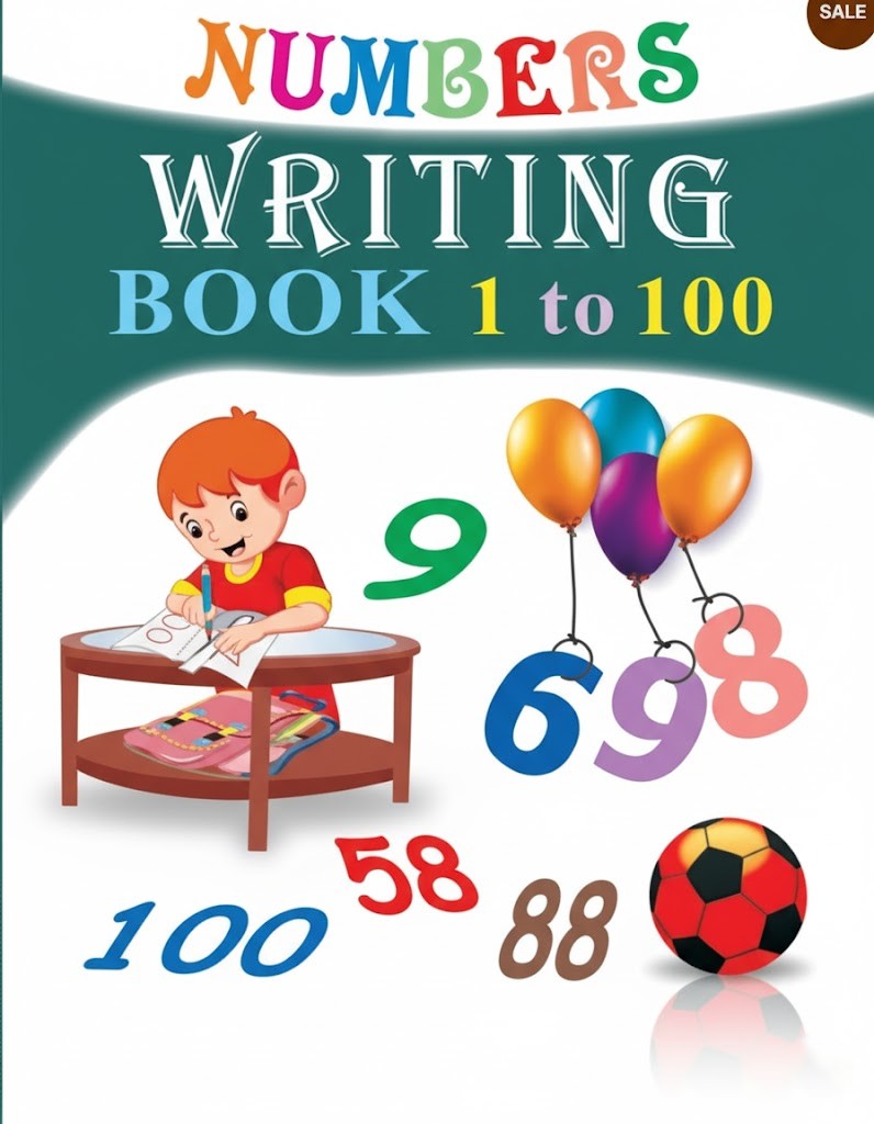 Numbers Writing Book 1 to 100