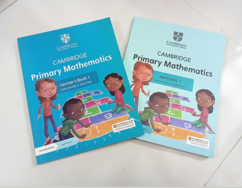Cambridge Primary Mathematics learner’s book and workbook 1