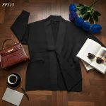 Front Open Semi Long Overcoat WP313