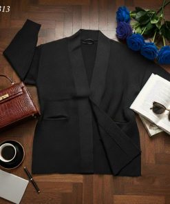 Front Open Semi Long Overcoat WP313